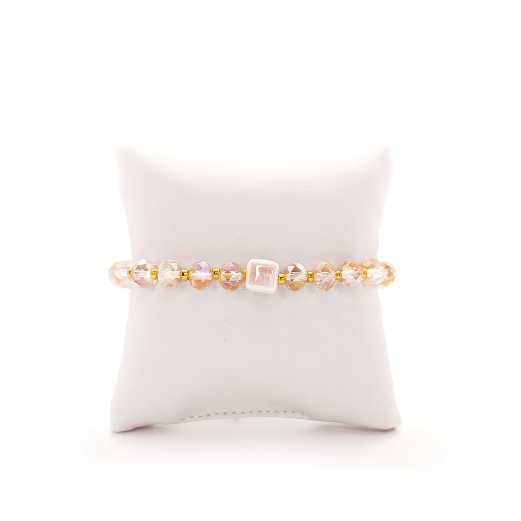 Βραχιόλι "Pink Cube"