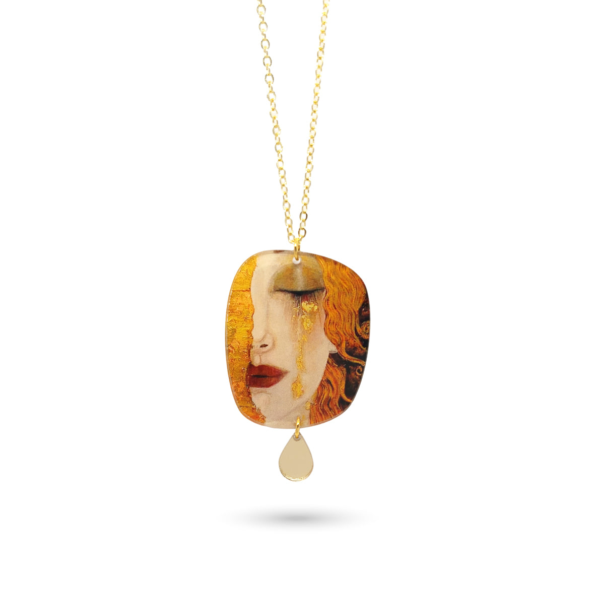 Necklace "Golden Tears", Gustav Klimt