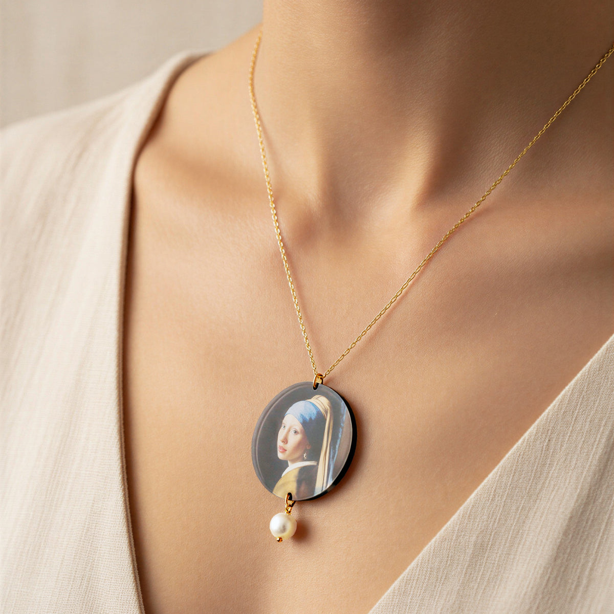 Κολιέ "Girl with a Pearl Earring"