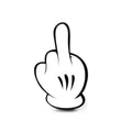 Καρφίτσα "Mickey Mouse Middle Finger"