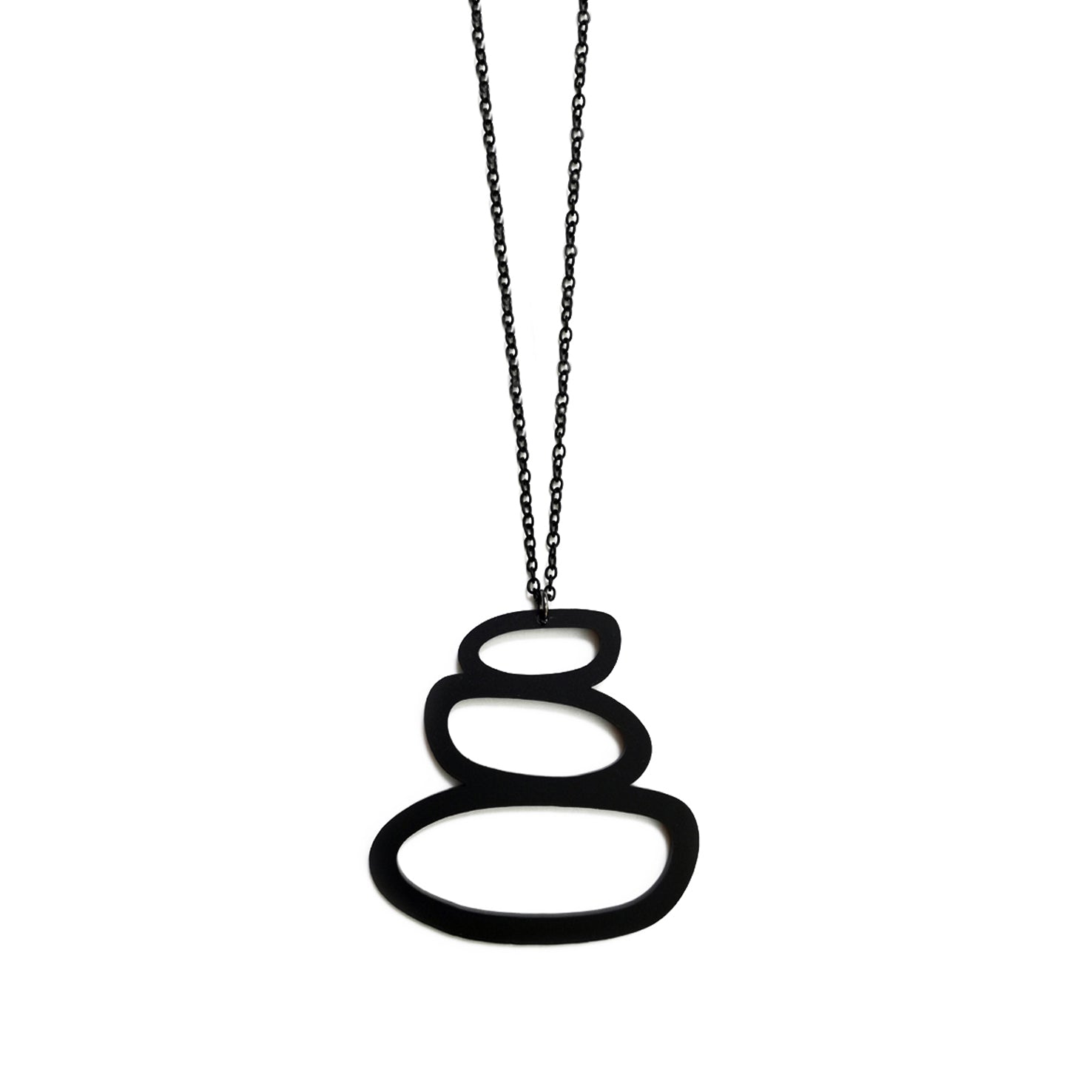 "Zen Rocks" necklace, long