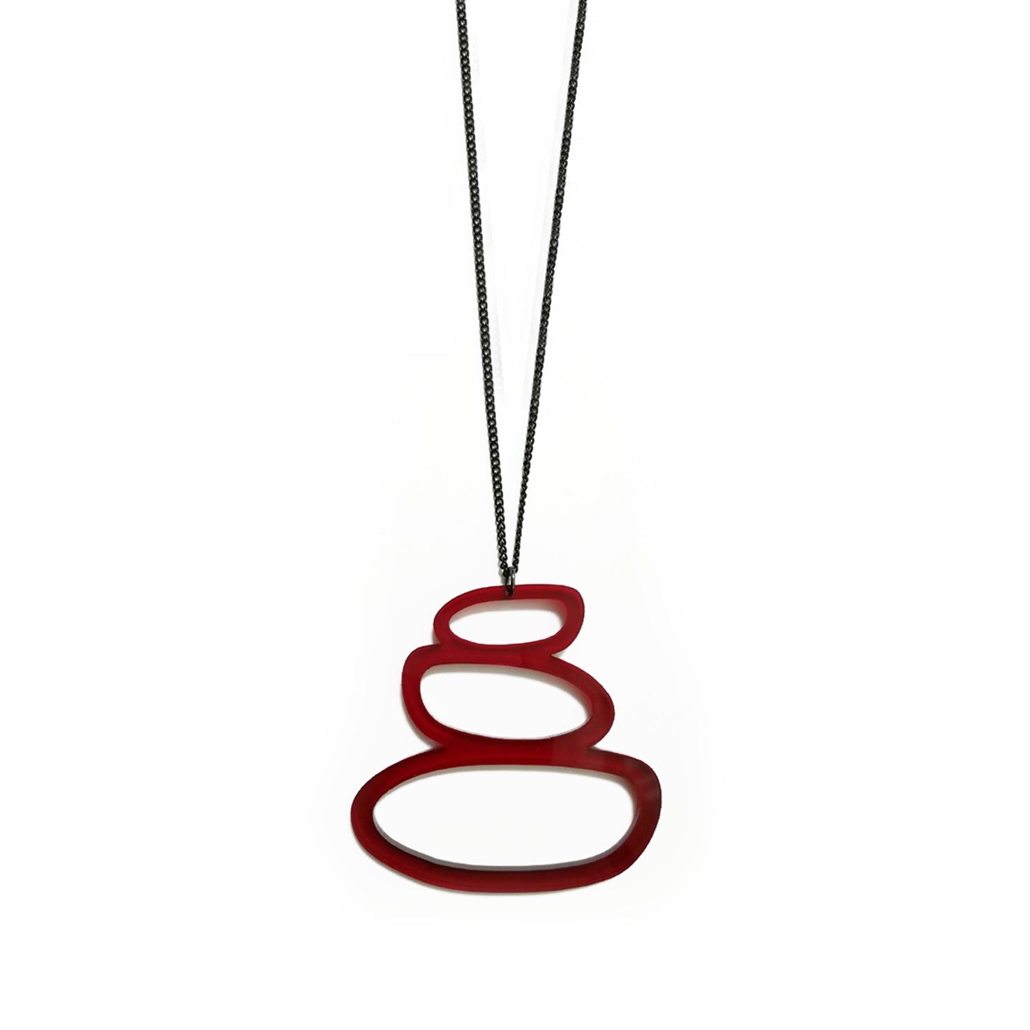 "Zen Rocks" necklace, long
