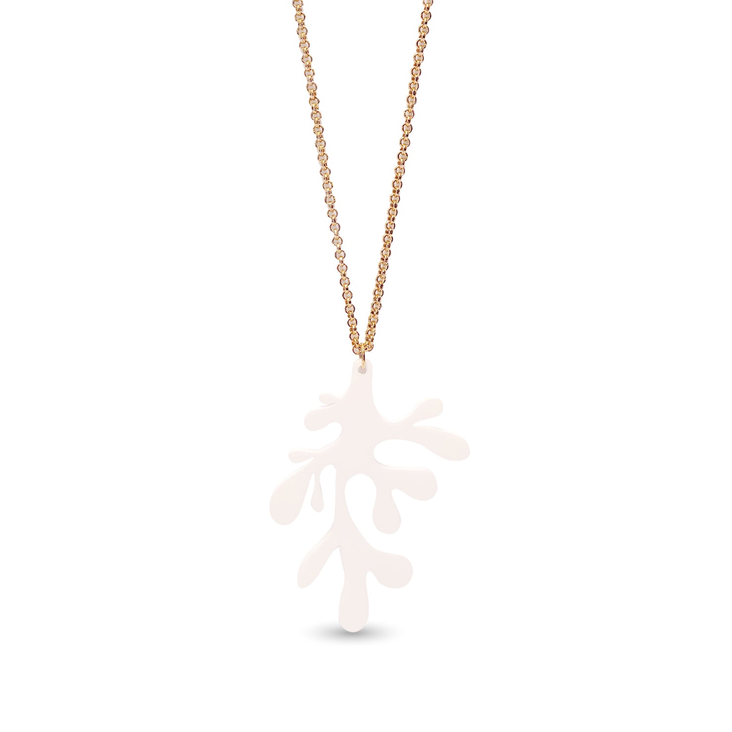 Necklace "White Coral"