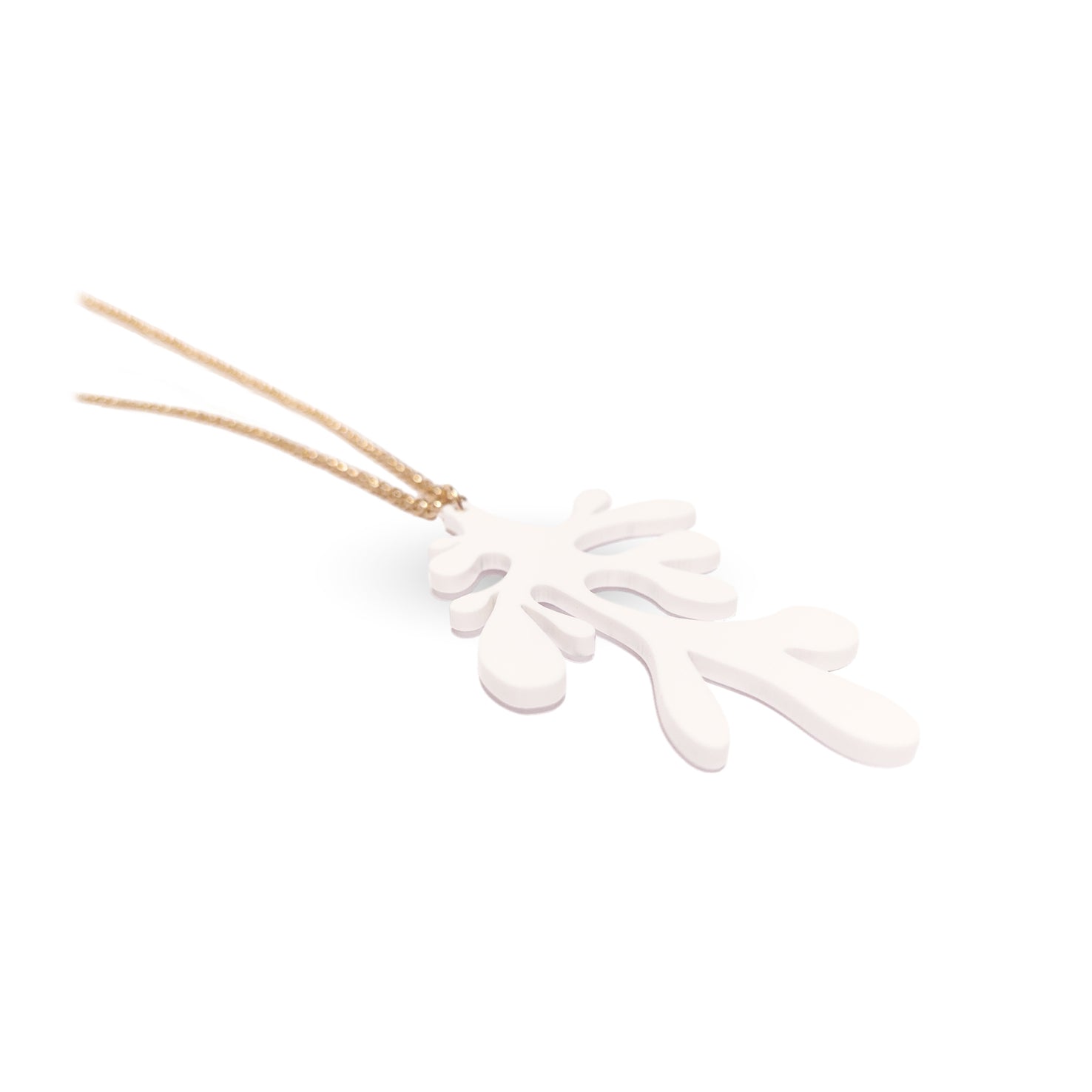 Necklace "White Coral"