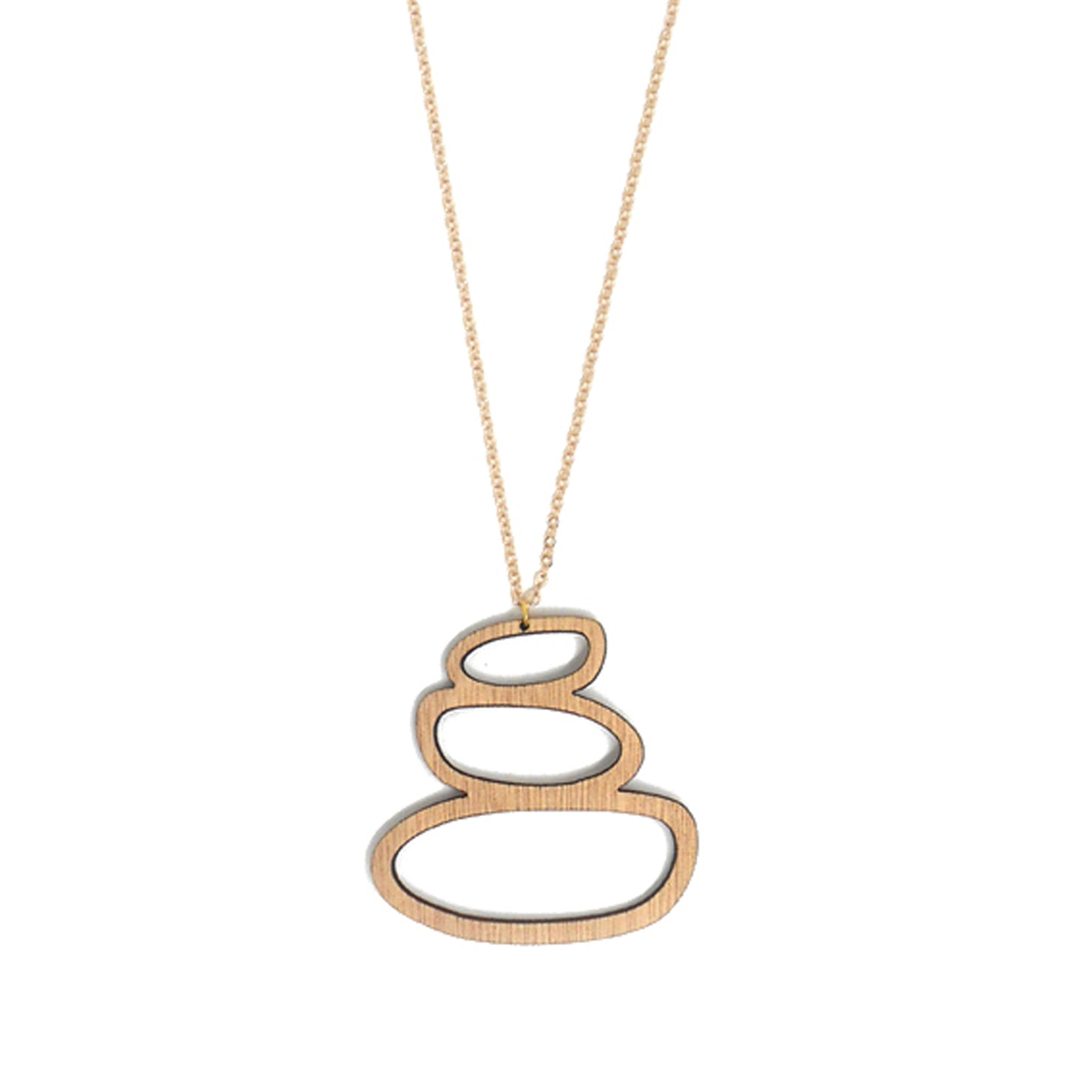 "Zen Rocks" necklace, long