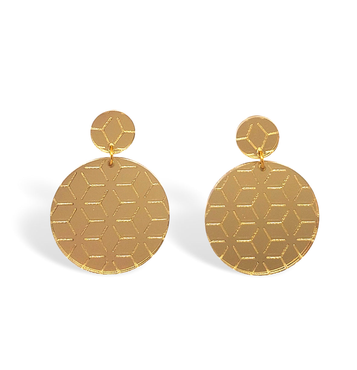 "Golden Circles" Earrings