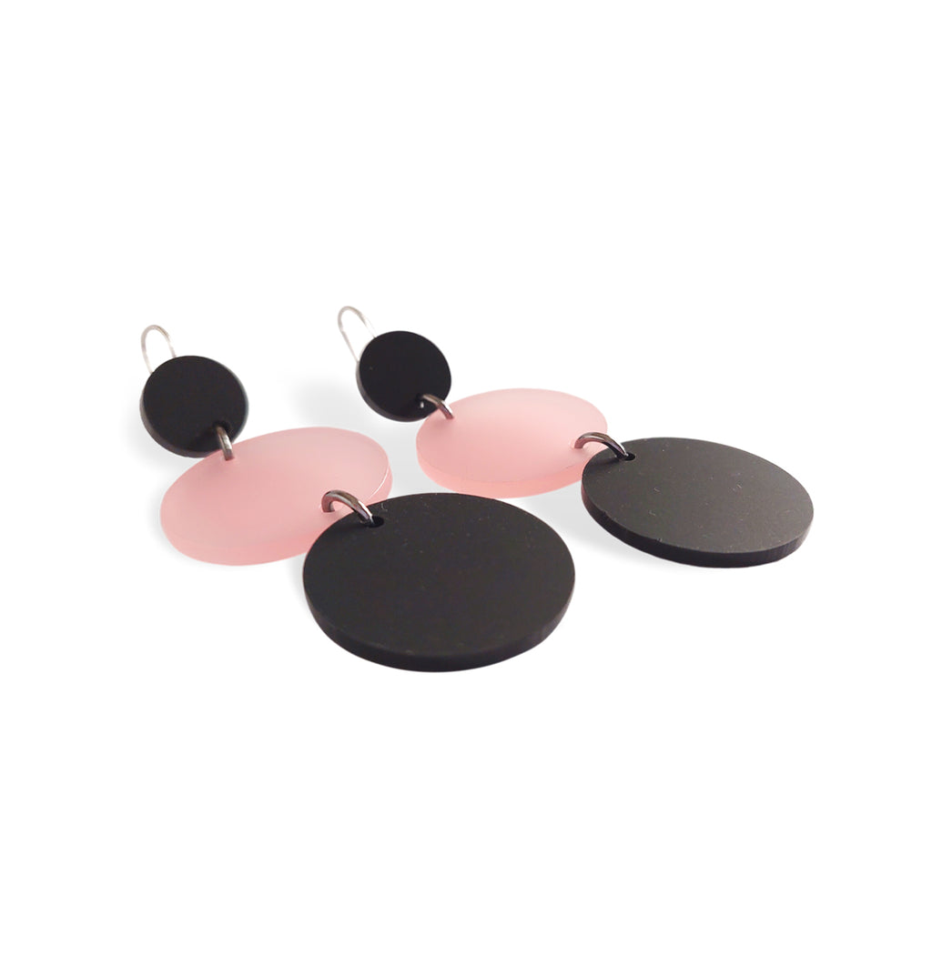 Σκουλαρίκια "Pink Circle"