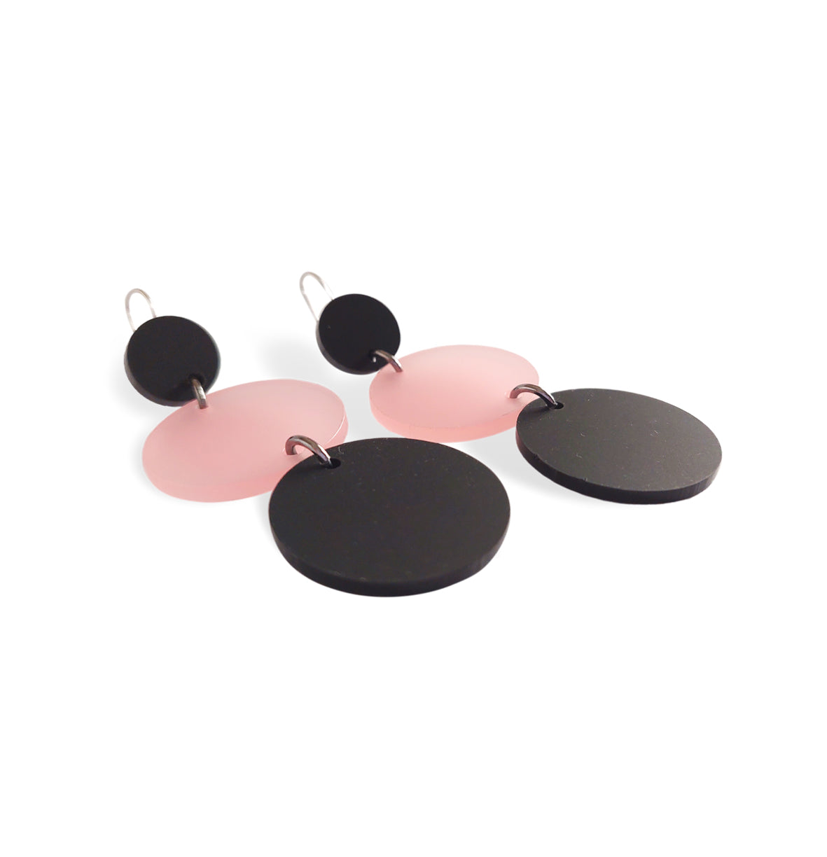 "Pink Circle" Earrings