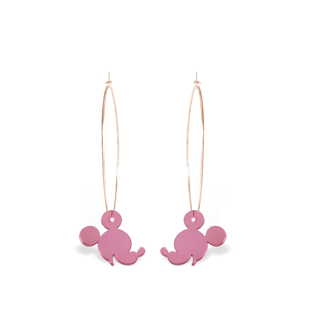"Mickey Mouse" Hoop Earrings