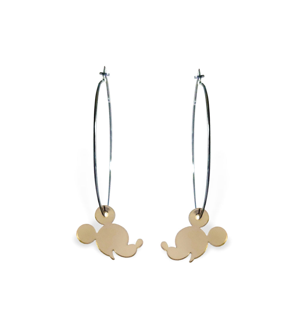 "Mickey Mouse" Hoop Earrings