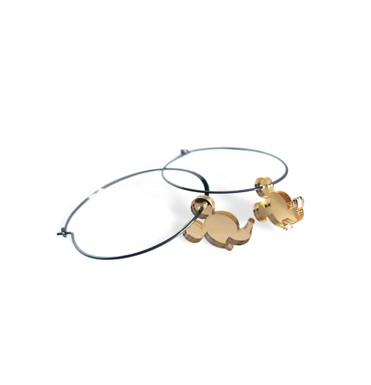 "Mickey Mouse" Hoop Earrings