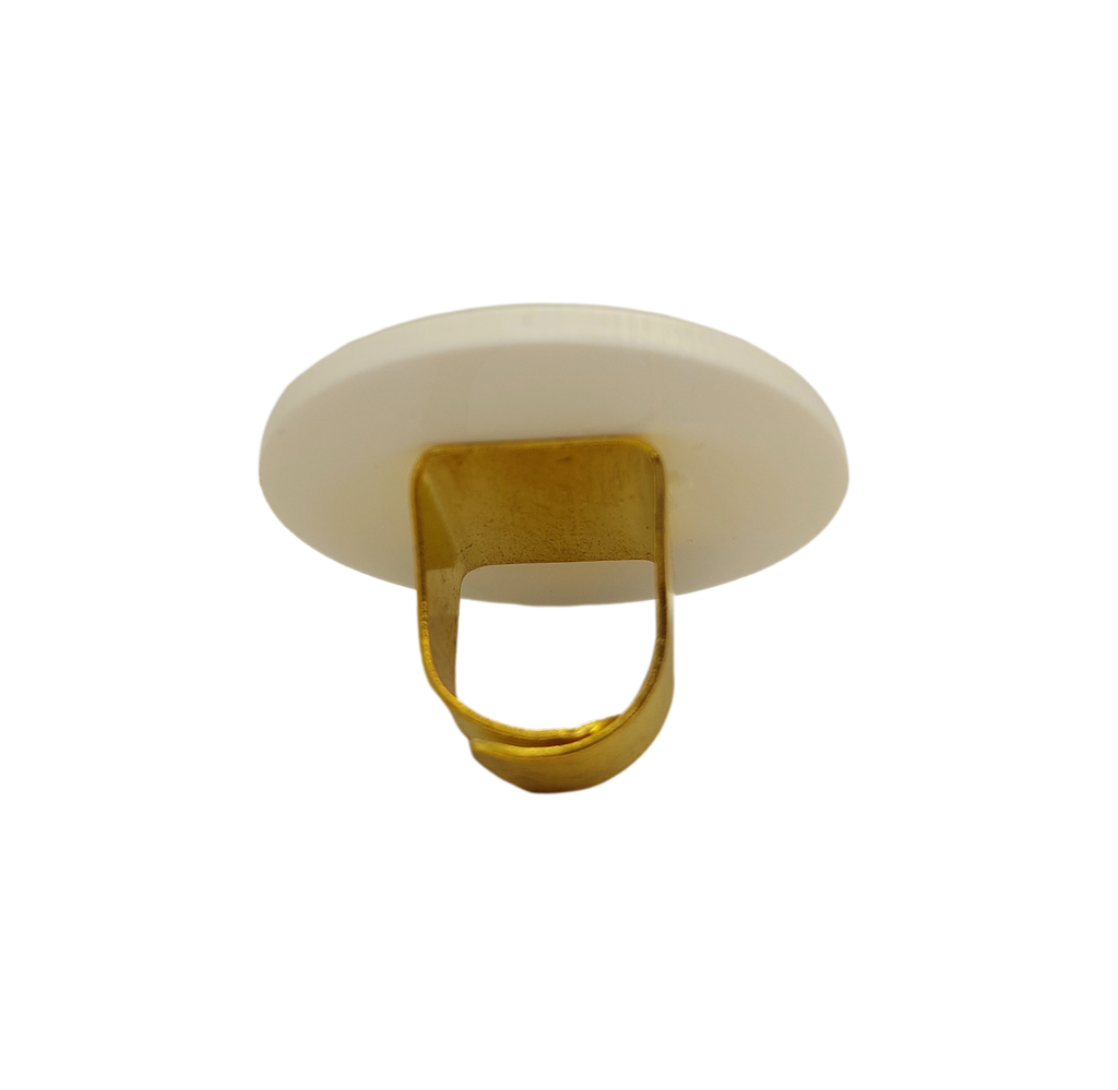 Δαχτυλίδι "Brown Disc" large