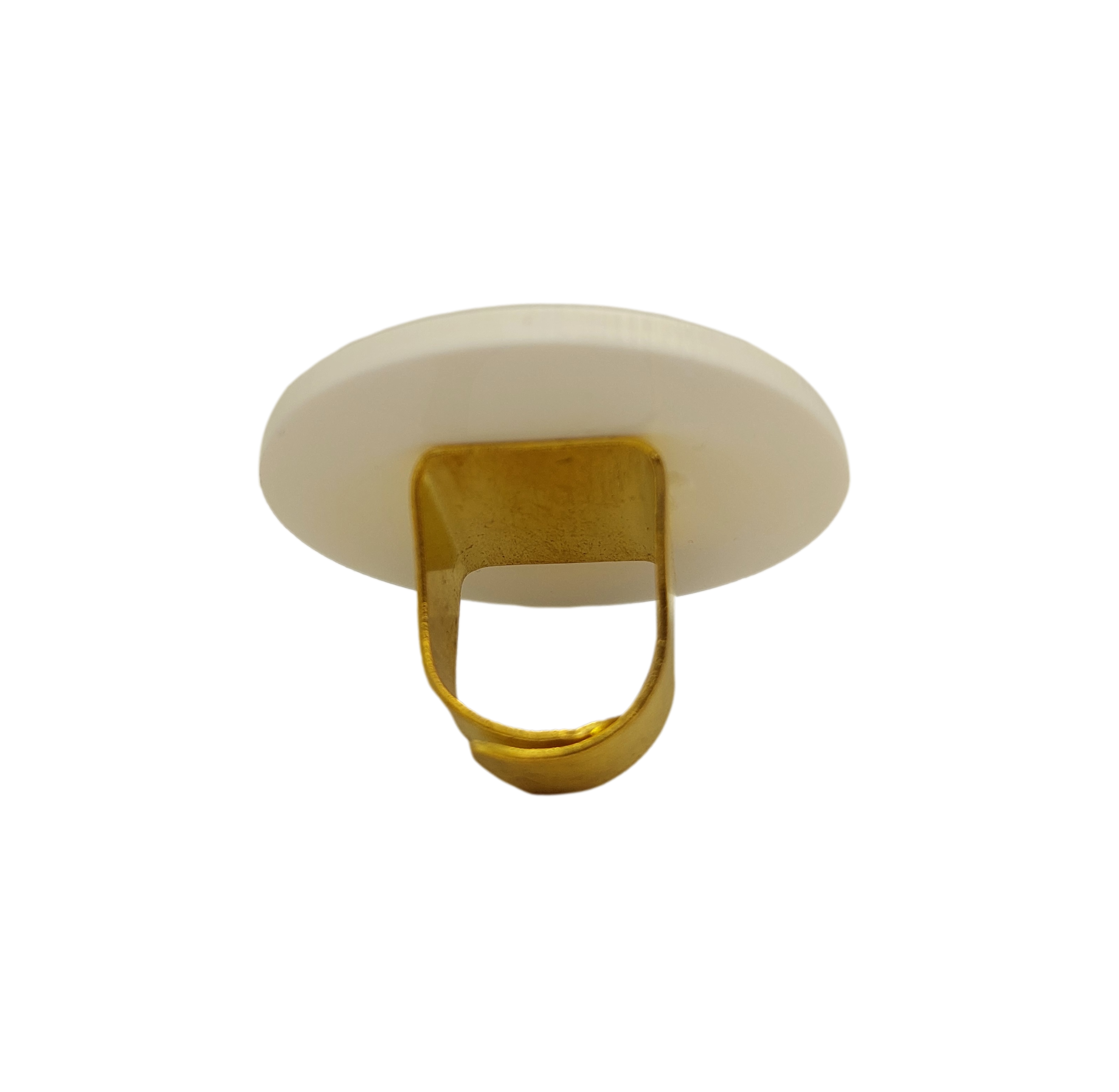 Δαχτυλίδι "Brown Disc" large