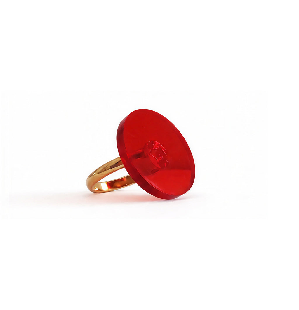 Δαχτυλίδι "Red Disc" small