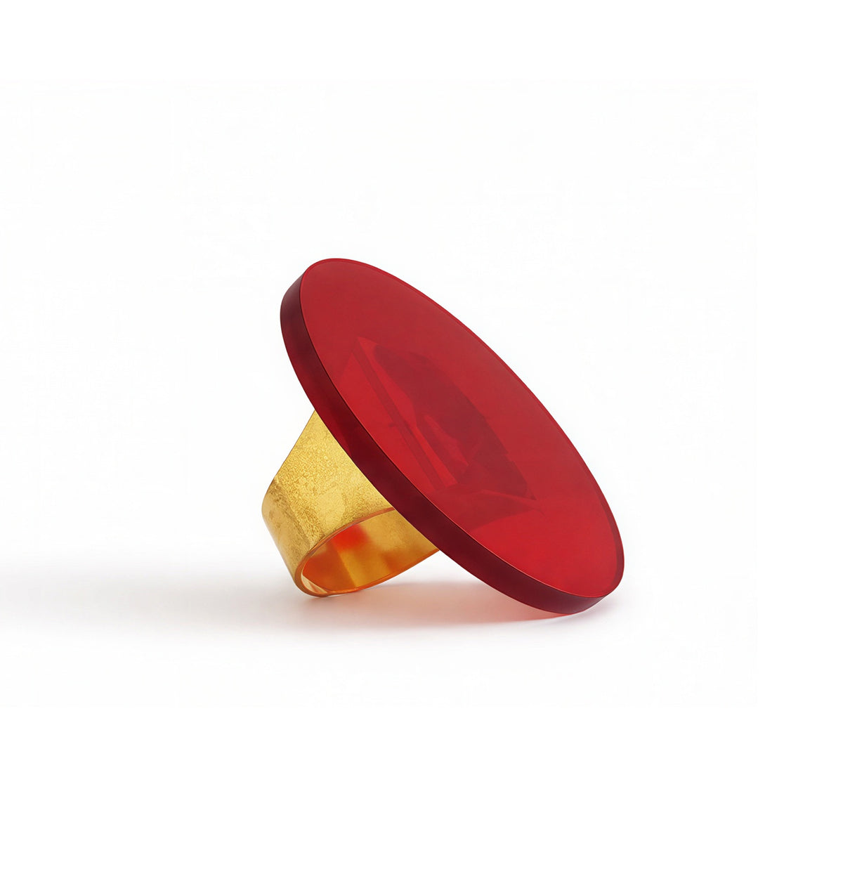 Δαχτυλίδι "Red Disc" large