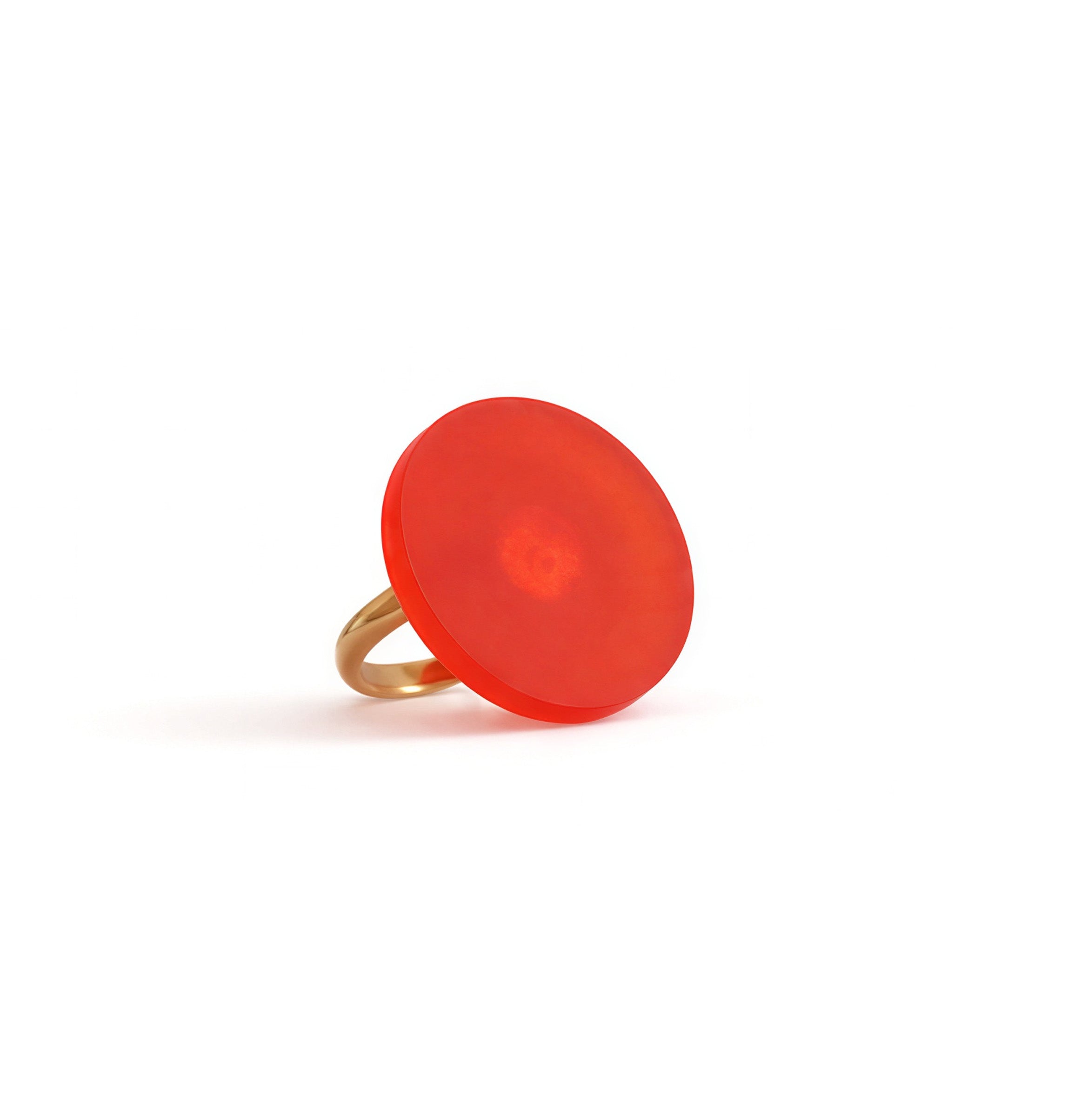 Δαχτυλίδι "Red Sand Disc" small